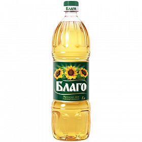 Масло подсолнечное Благо 1л