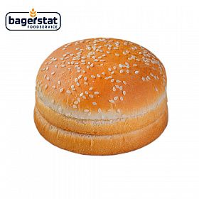 Булочка для бургера с кунжутом тройная 100 мм (75 г х 24 шт) Bagerstat Foodservice зам., Россия Булочка для бургера с кунжутом тройная 100 мм (75 г х 24 шт) Bagerstat Foodservice зам., Россия