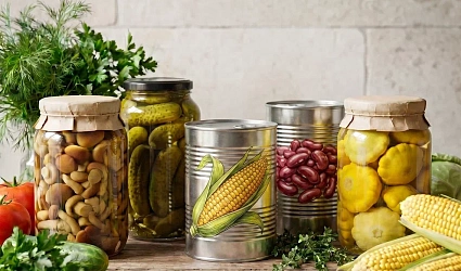 Овощи, грибы консервированные