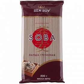 Лапша гречневая Soba Сэн Сой 500г, Китай