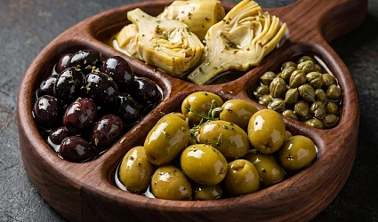 Оливки, артишоки, каперсы