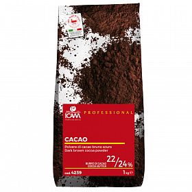 Какао-порошок алкализованный 22%-24% 1кг, Италия Какао-порошок алкализованный 22%-24% 1кг, Италия
