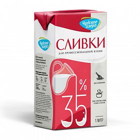 Сливки ультрапастеризованные 35% Чудское озеро 1л Сливки ультрапастеризованные 35% Чудское озеро 1л