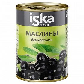 Маслины без косточки калибр 340/360 300 мл, Iska, Испания Маслины без косточки калибр 340/360 300 мл, Iska, Испания