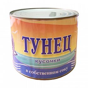 Тунец филе в собственном соку 1,7 кг, Китай Тунец филе в собственном соку 1,7 кг, Китай