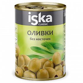 Оливки без косточек, калибр 340/360, 300 мл, Iska, Испания