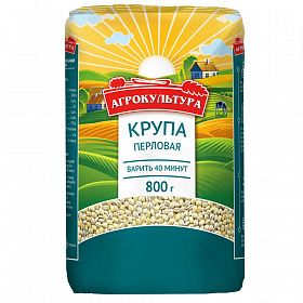 Крупа перловая Агрокультура 0,8кг Крупа перловая Агрокультура 0,8кг